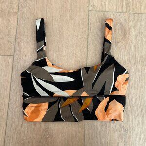 Billabong Colorful Palm Print Sports Bra, XS